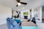 Lower level living area